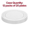 Smarty Had A Party 7" Clear Floral Round Plastic Salad Plates - 240 pcs - 4 of 4