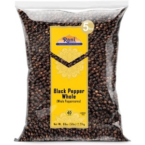Rani Brand Authentic Indian Foods | Black Pepper Whole (Peppercorns) MG-1 Grade - 1 of 4
