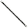 Black Bow Jewelry 8mm Stainless Steel & Black Ceramic Panther Link Bracelet, 8 Inch - 2 of 4
