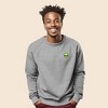 Dalix Alien Embroidered Fleece Crewneck Long Sleeve Sweatshirt Mens - 2 of 4