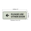 Unique Bargains Acrylic Self-Adhesive Office Please Use Other Door Left Arrow Sign 2 Pcs - 2 of 4