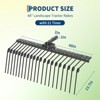 48 in Heavy-Duty Pine Straw Rake for Lawn Tractors & UTVs, 21-Tine Landscape Rake with 2 in Receiver Hitch - 2 of 4