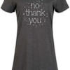 Women's - Instant Message - No Thank You Celestial Stars Constellation Graphic T-shirt Dress - 2 of 4