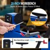 Benchtop Wood Lathe 14" x 20" | 0.5HP Variable Speed 1040-2980 RPM, Wood Turning Machine w/ Chisels, MT3 Tailstock - 4 of 4