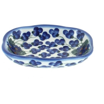 Blue Rose Polish Pottery 11A WR Unikat Soap Dish