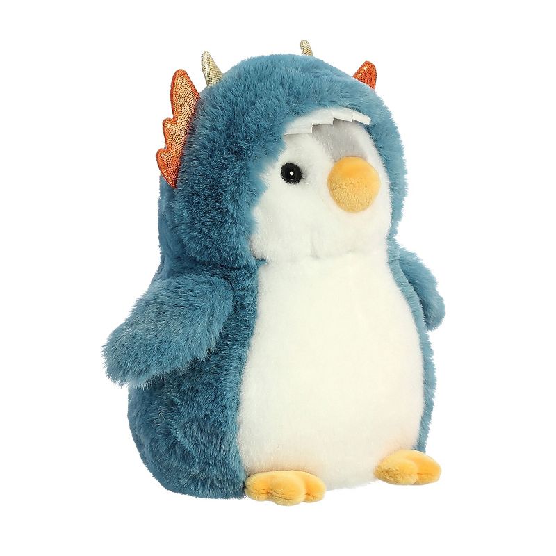 Aurora PomPom Penguin 7" Dragon Costume Blue Stuffed Animal, 2 of 6