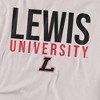 Men's Lewis University Official Stacked T-Shirt Stacked - 2 of 4
