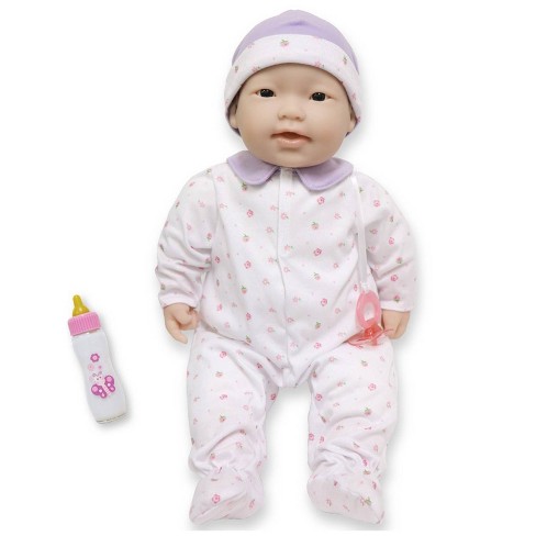 Real Girl Baby Doll 15 | Anatomically Correct | JC Toys - La Newborn |  Made in Spain | Pink Knit Outfit & Accessories | Ages 2+