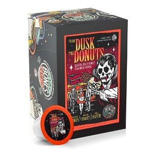 Bones Coffee From Dusk Till Donuts Jelly Donut Flavor 12ct Single-Serve Bones Cups Coffee Pods Compatible with Keurig Coffee Maker - 1 of 3