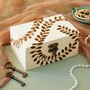 Juvale 5 Pack Unfinished Wooden Boxes with Hinged Lids Arts and Crafts, Wood Storage Boxes to Paint (Natural, 5 Assorted Sizes) - 3 of 4
