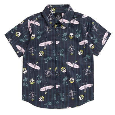 Disney Toy Story Mickey Mouse Cars Nightmare Before Christmas Button Down Shirt Toddler to Big Kid