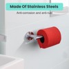 WOWOW Brushed Nickel Wall-Mount Single Arm Toilet Paper Holder for Bathroom, Washroom in Stainless Steel - 3 of 4