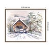 Kate & Laurel All Things Decor Sylvie Framed Canvas Vermont Snowy Bridge by Patricia Shaw - 2 of 4