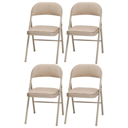Meco Upholstered Folding Chair, 4-Pack