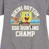 - SpongeBob SquarePants - Bikini Bottom Egg Hunting Champ Graphic Short Sleeve Fleece Dress - 2 of 4