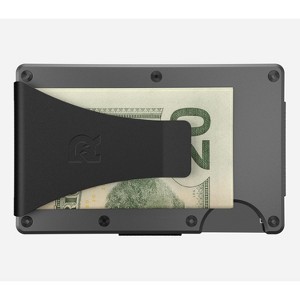 Ridge Wallet - Matte Gunmetal Titanium - Cash Strap - 1 of 4