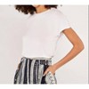 Women's White Tee - APRICOT - 4 of 4