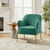 Odo Upholstered Accent Chair Velvet Comfy Living Room  Arm Chair | Karat Home - 2 of 4