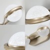 43" Gold Minimalist LED Bathroom Vanity Light with Crystal Sand Acrylic Shades, 6 Light Wall Mounted Decorative Lighting Fixture - 4 of 4