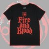 Seven Times Six Game of Thrones House Words Script Adult T-Shirt Black - 3 of 4