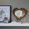 FONTOI Golden Wing Accent Mirror, Heart-Shaped Wall Mirror for Living Room, Entryway, Bedroom, Foyer, or Office, Gold, 22.4"*3.4"*15.8" - 3 of 4