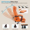 Executive Office Chair Modern with Footrest and Lumbar Support for Home Office 22in Wide Seat - 3irtyhousy - 2 of 4