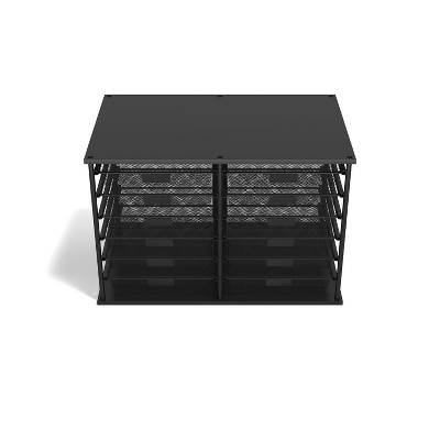 TRU RED 12-Compartment Wire Mesh File Organizer Matte Black (TR57535) TR57535-CC