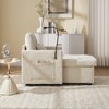 KWPZQEB Modern Recliner Chair, Upholstered Leisure Chair with Phone Bracket & Pillow, Reclining Sofa Chair with Storage for Living Room - 4 of 4