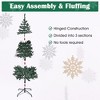 Yescom Christmas Tree Artificial with Lights, Xmas Tree, Foldable Hinged, Party Holiday Office Home Decoration - 2 of 4
