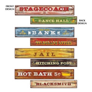 Beistle 4" x 24" Western Sign Cutouts; 12/Pack 57768 - 1 of 1