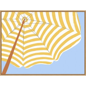 Amanti Art Parasol Beach Stripes II by June Erica Vess Framed Wall Art Print - 1 of 4