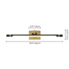 Rennnsan Orlyth 25" W Hardwired Liner Aluminum Modern LED Dimmable Wall Sconce Picture Light in Gold - 3 of 4