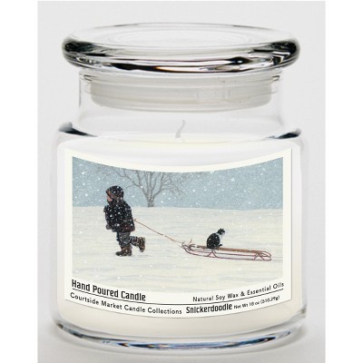 Courtside Market All Aboard Snickerdoodle 18oz Soy Wax Candle Glass Jar & Lid