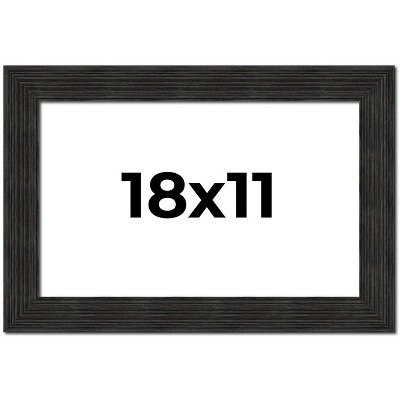 PosterPalooza | Contemporary Black Picture Frame - UV Acrylic, Backing Board, Hanging Hardware Included