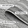Bordered Braided Print Rug – Modern Washable Stain Resistant Non-Slip Indoor Carpet for Living Room, Bedroom, Nursery – Colorful - 4 of 4