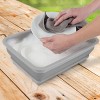 Leisure Sports Collapsible Multiuse Portable Wash Bin - 10L, Gray - 2 of 4