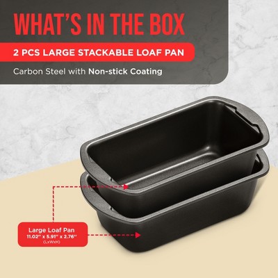 Bakken Nonstick Carbon Steel 2-Piece Loaf Pan Set