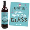 Big Dot of Happiness Let's Go Glamping - Camp Glamp Party or Birthday Party Decorations for Women and Men - Wine Bottle Label Stickers - Set of 4 - 4 of 4