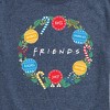 Men's Friends Wreath Short Sleeve Graphic T-Shirt - Heather Blue - Large - 2 of 4