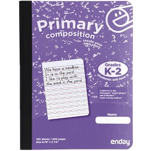 Enday Primary Composition Notebook, Full Page Ruled - 100 Sheets - 1 of 4