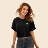 Dalix Alien Embroidered Cotton Relaxed Fit Flowy Short Sleeve Crewneck Tee Shirt Womens - 2 of 4