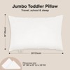 KeaBabies Jumbo Toddler Pillow with Pillowcase, 14X20 Soft Organic Toddler Pillows for Sleeping, Kids Travel Pillow - 3 of 4