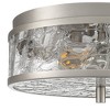 LamQee Flushmounts 2 -Light 12-in Flush Mount Light with Cracked Glass Shade - 3 of 4