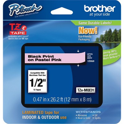 Brother - P-Touch TZe Laminated Tape - Pastel Pink - 15/32 in. - 1 Each