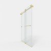 Cesicia 55-59x72 inches Brushed Gold Double Sliding Shower Door - 3 of 4