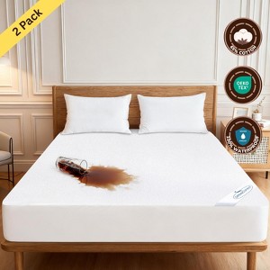 Biloban- Waterproof Mattress Cover, Water Proof Mattress Protector, Mattress Cover Twin XL, Cotton Mattress Protector, 2 Pack - 1 of 4
