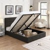 Upholstered Full Size Platform Bed With Underneath Storage Bed For Girls Boys Bedroom Linen Corner Storage Platform Bed - 4 of 4