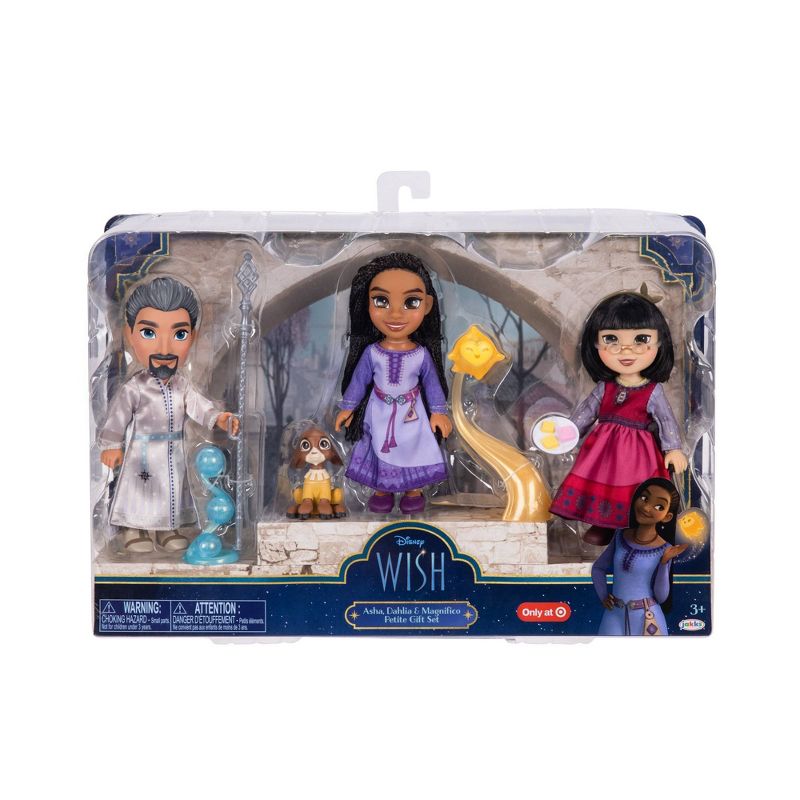 Disney Wish 6&#39;&#39; Asha Dahlia &#38; Magnifico Petite Doll Gift Set, 2 of 7