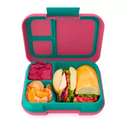 Bentgo Pop Leak-Proof Bento-Style Lunch Box with Removable Divider-3.4 Cup - Bright Coral/Teal
