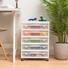 IRIS USA Plastic Scrapbook Storage Cart - 2 of 4